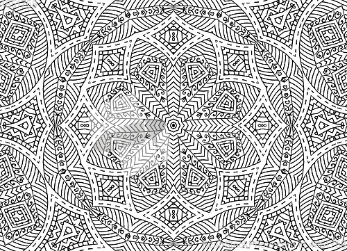 Image of Abstract concentric outline pattern