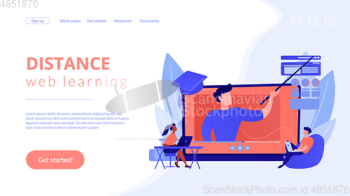 Image of Online workshop concept landing page