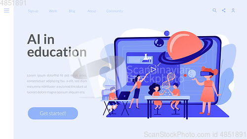 Image of Smart spaces concept landing page