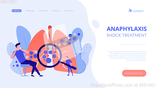 Image of Anaphylaxis concept landing page.