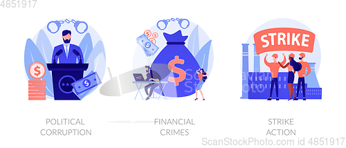 Image of Political crisis vector concept metaphors.