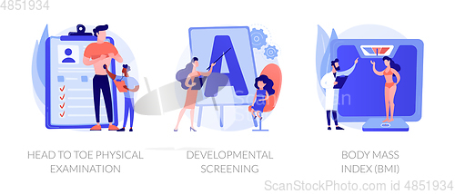 Image of General health check up vector concept metaphors.