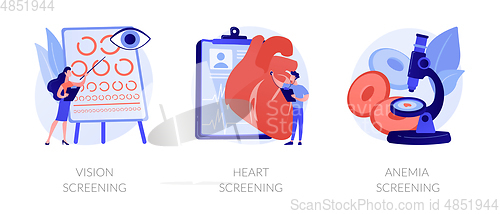 Image of Health condition diagnostics vector concept metaphors.