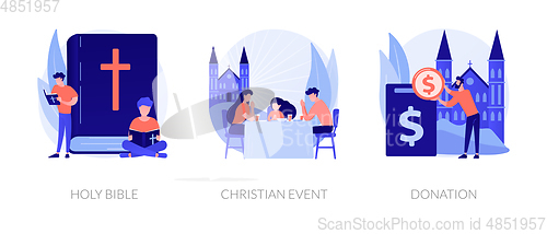 Image of Christianity vector concept metaphors