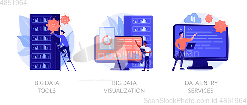 Image of Big data vector concept metaphors