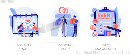 Image of Celebration planning vector concept metaphors.