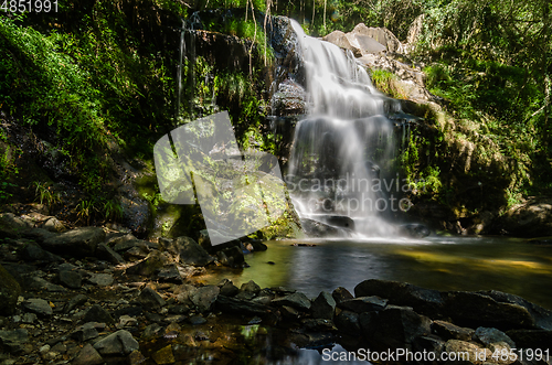 Image of Beautiful waterfall in Cabreia Portugal