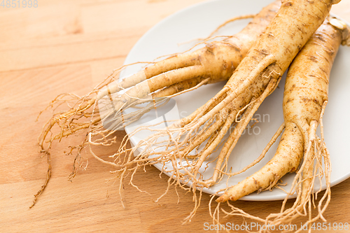 Image of Ginseng on plate