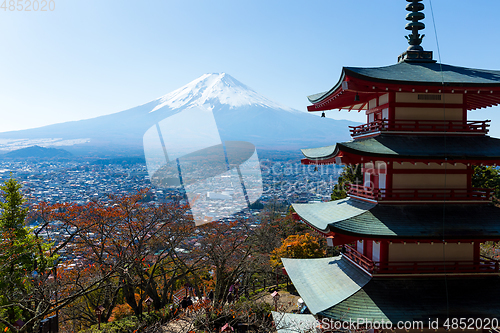 Image of Mount Fuji and Chureito Pagoda 