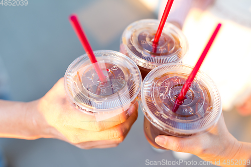 Image of Friends drinking coffee together