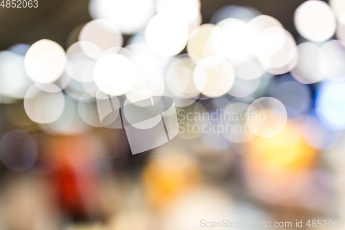 Image of Blur background of cityscape at night