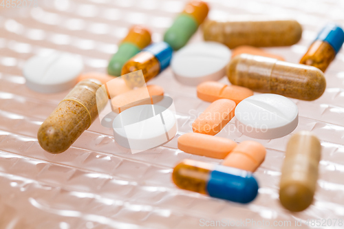 Image of Colorful medication and pills