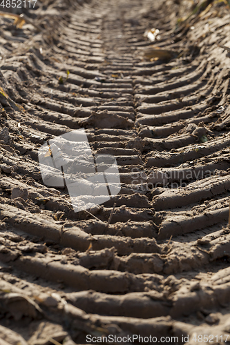 Image of tires footprint