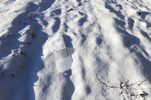 Image of Snow drifts in winter