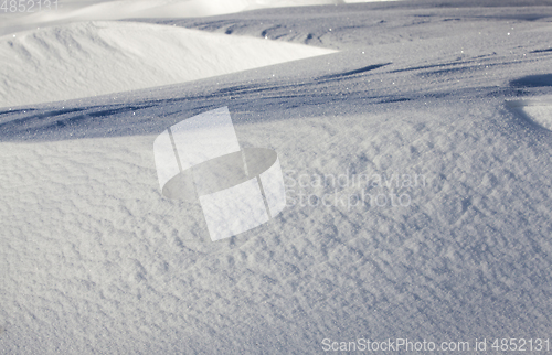 Image of Snow drifts in winter