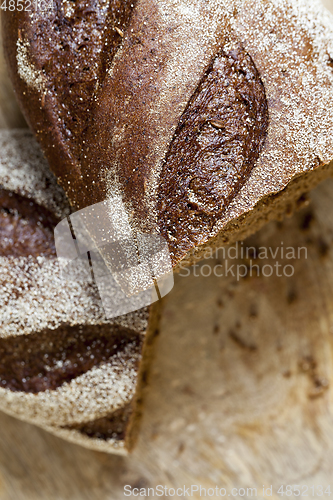 Image of Black gray bread