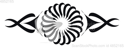 Image of A beautiful tattoo design vector or color illustration
