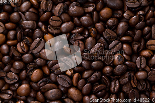 Image of Roasted coffee bean background