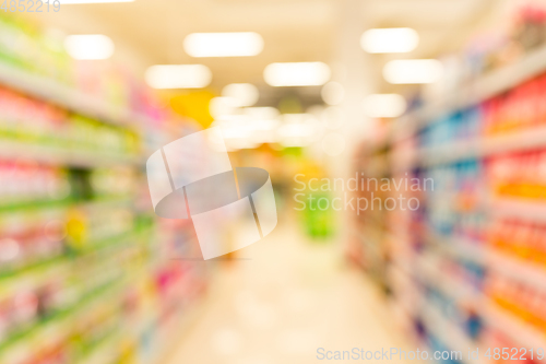 Image of Abstract blur in supermarket