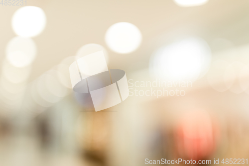 Image of Blur view of shopping center