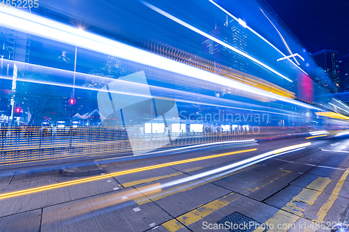 Image of Hong Kong with busy traffic