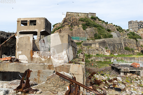 Image of Abandoned island in Nagasaki of Japan