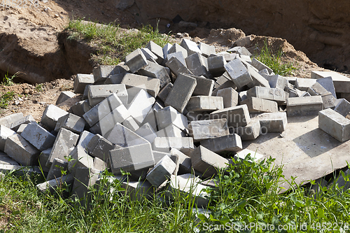 Image of group of old tiles