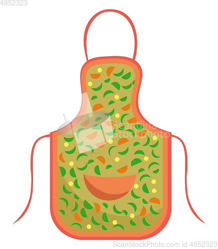 Image of A stylish apron vector or color illustration