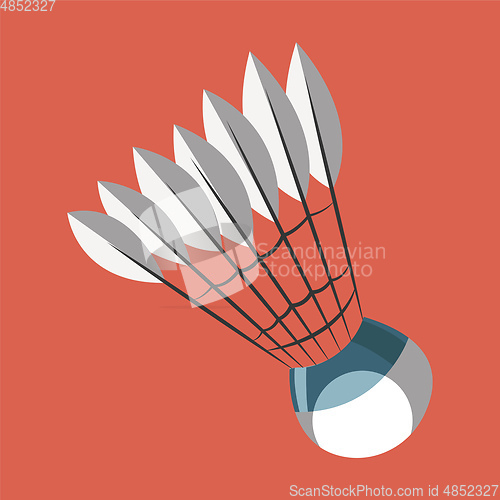 Image of Shuttle Cock vector color illustration.