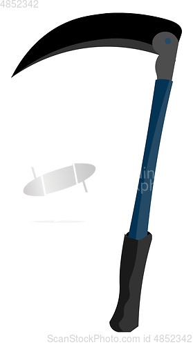 Image of A sharp scythe vector or color illustration