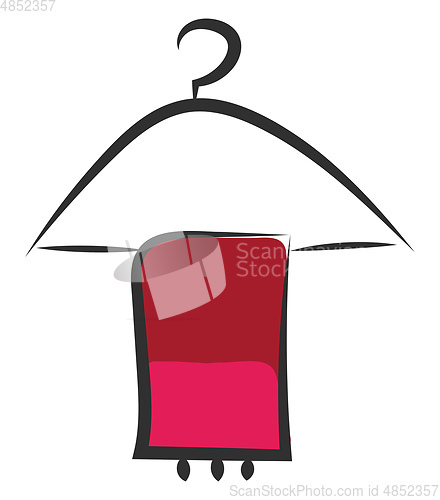 Image of Coat hanger vector or color illustration