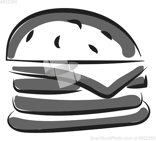 Image of Burger icon vector or color illustration