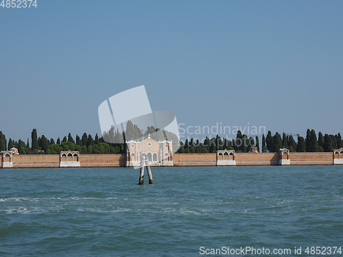 Image of San Michele cemetery island in Venice