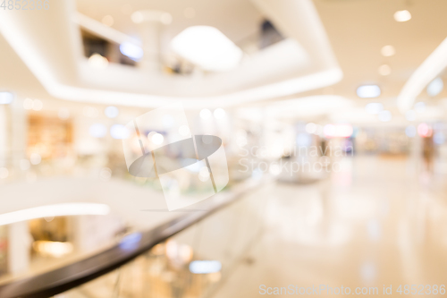 Image of Blur view of department store