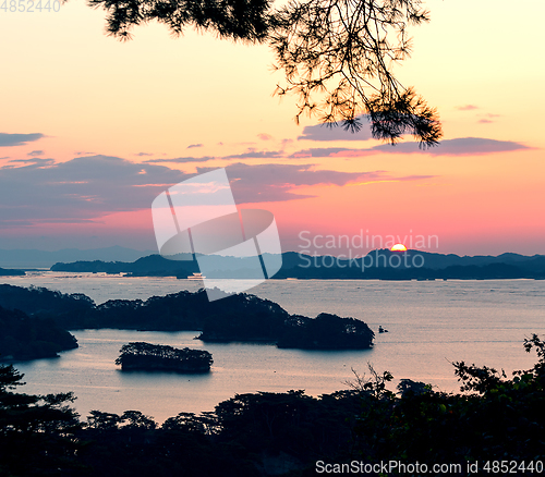 Image of Matsushima at sunrise