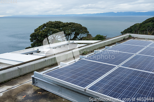 Image of Solar panel on the roof top
