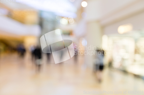 Image of Blurred shopping mall background