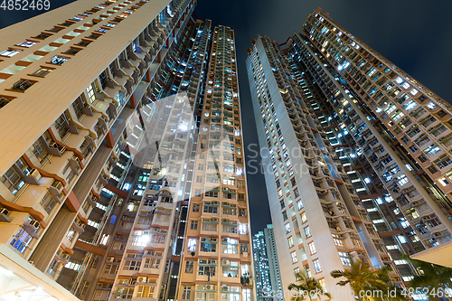 Image of Residential building at sunset