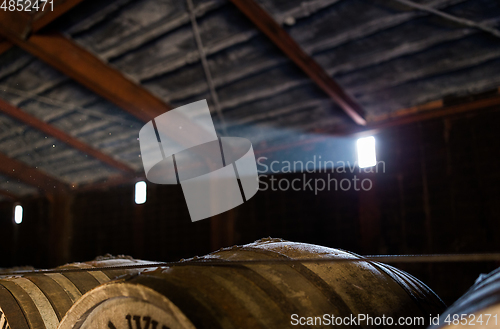 Image of Wooden beer barrel