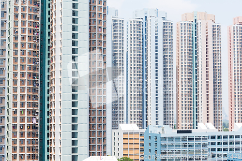 Image of Facade building of skyscraper