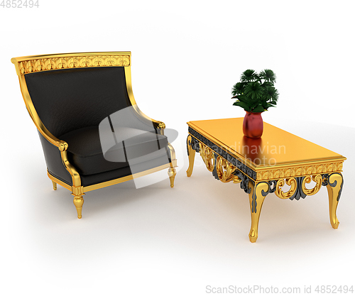 Image of A small couch vector or color illustration