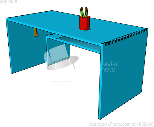 Image of A simple table picture vector or color illustration