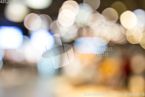 Image of Unfocused of shopping center 