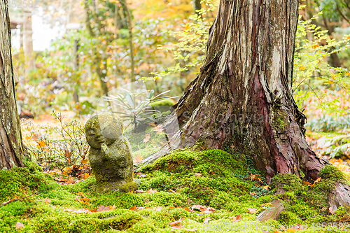 Image of Japanese statue in park