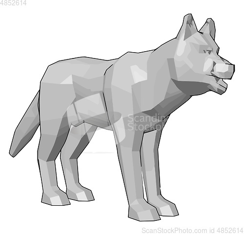 Image of The white colored toy vector or color illustration