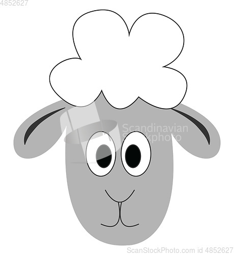 Image of Little lambillustration vector on white background