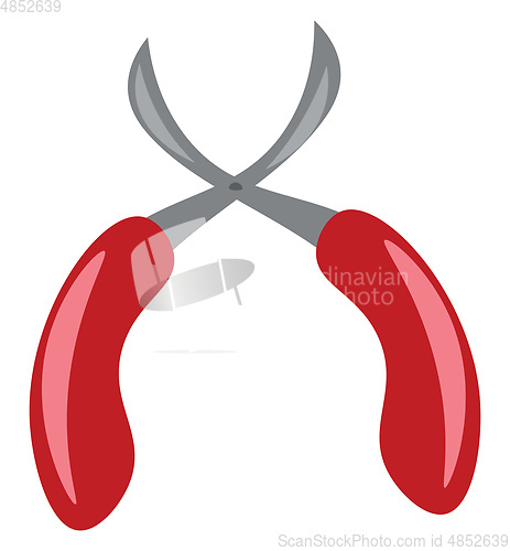 Image of A hand-held tool used for holding or twisting an object vector c