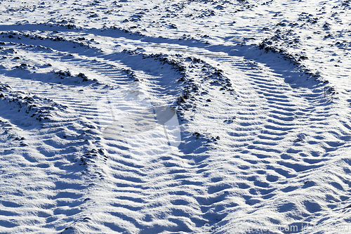 Image of traces on the site of the turn