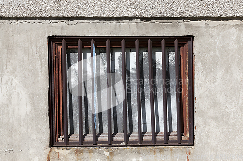 Image of window with a lattice