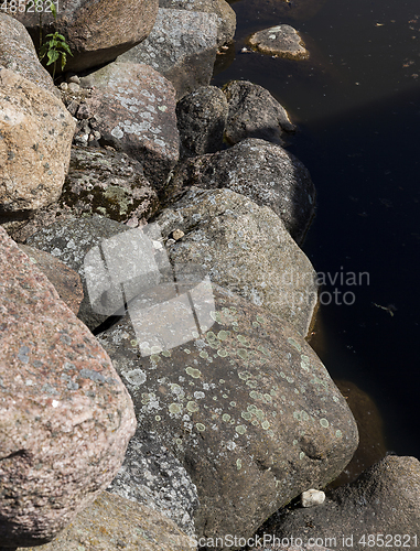 Image of large granite stones